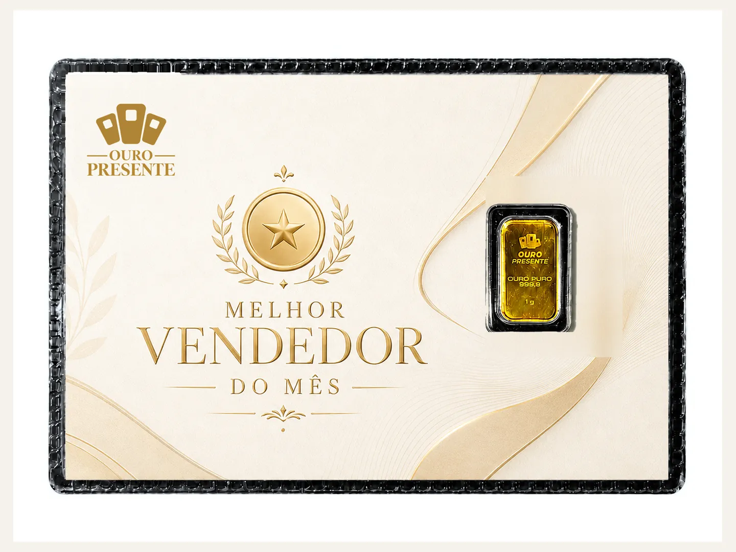 Design Melhor Vendedor do Mês para Moldura luxo