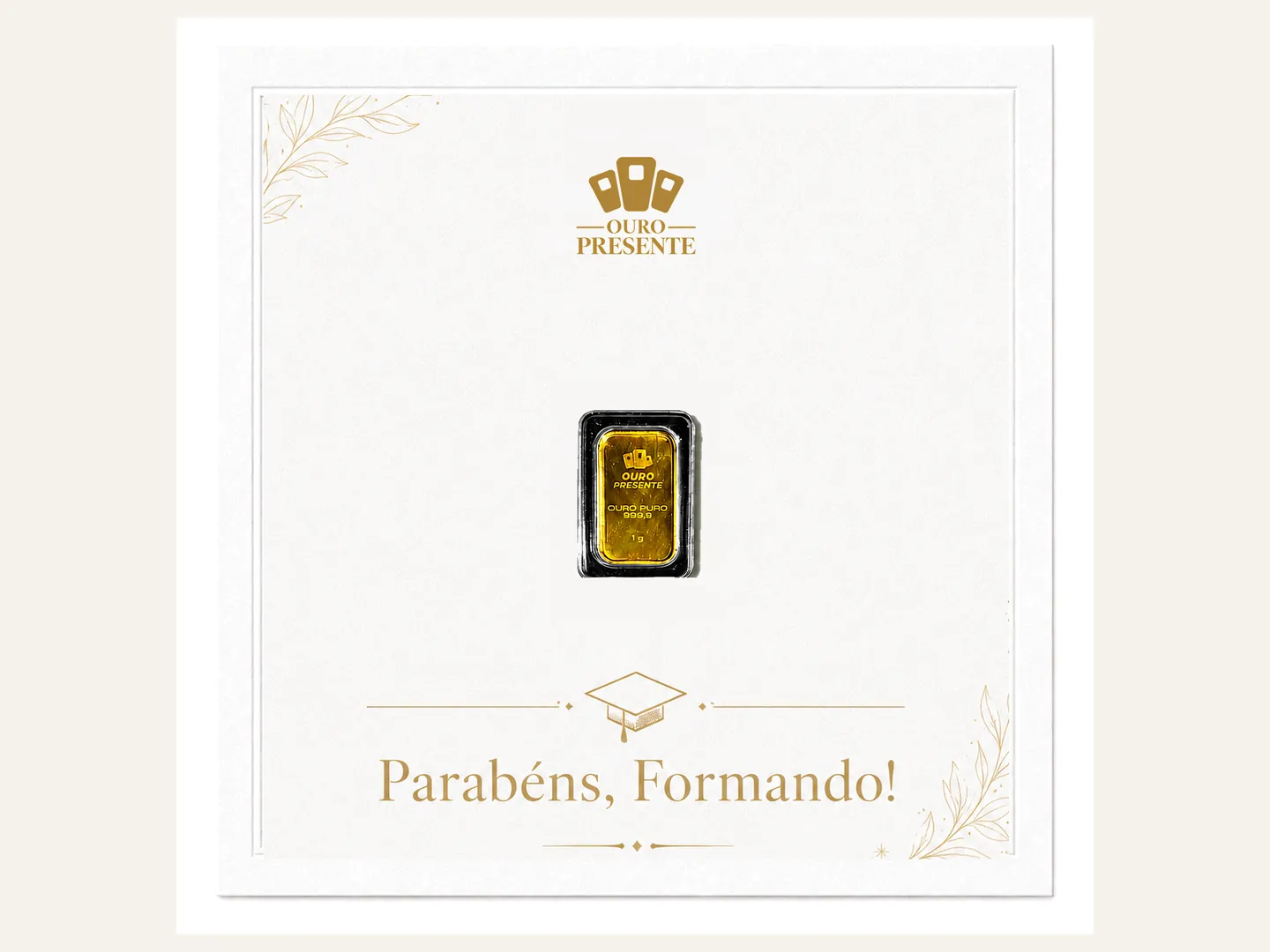 Design Formatura para Cartão quadrado