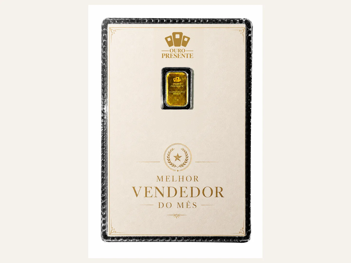 Design Melhor Vendedor do Mês para Blister clássico