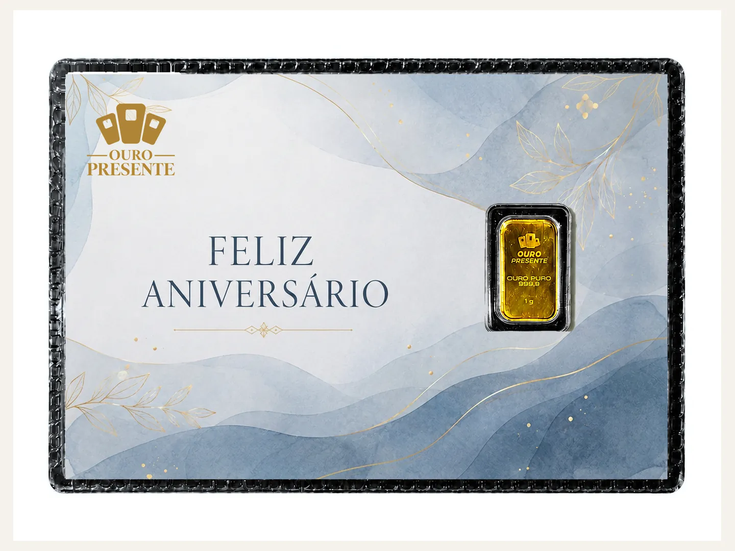 Design Feliz Aniversário para Moldura luxo